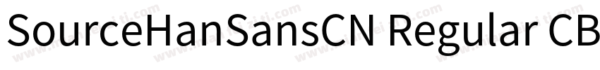 SourceHanSansCN Regular CB字体转换